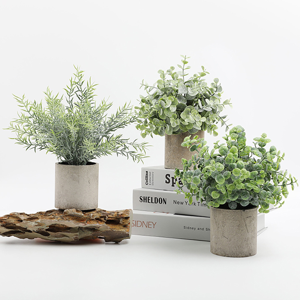 Artificial Plant Potted Eucaly - Pilea Peperomioides 评论和价格