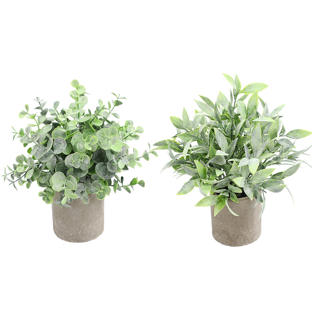 Artificial Plant Potted Eucaly - Pilea Peperomioides 评论和价格