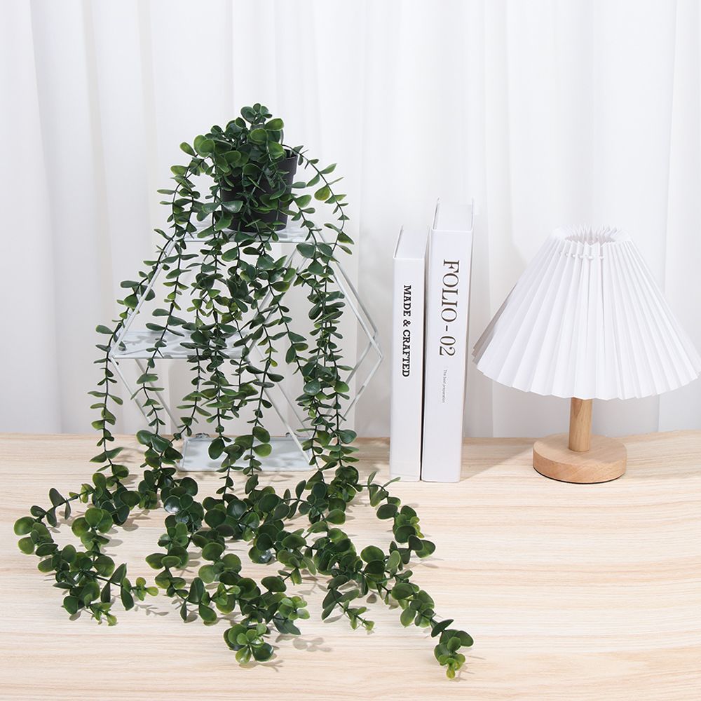 Artificial Hanging Plants with - Pilea Peperomioides 评论和价格