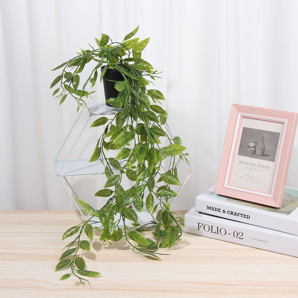 Artificial Hanging Plants with - Pilea Peperomioides 评论和价格