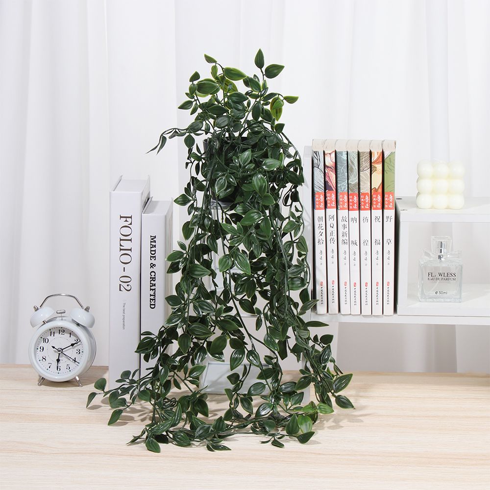 Artificial Hanging Plants with - Pilea Peperomioides 评论和价格
