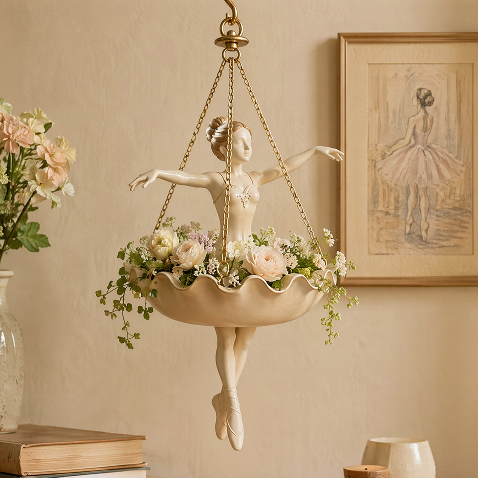 Cute Resin Hangable Planter Fa - Spider Plant Hanging 评论和价格