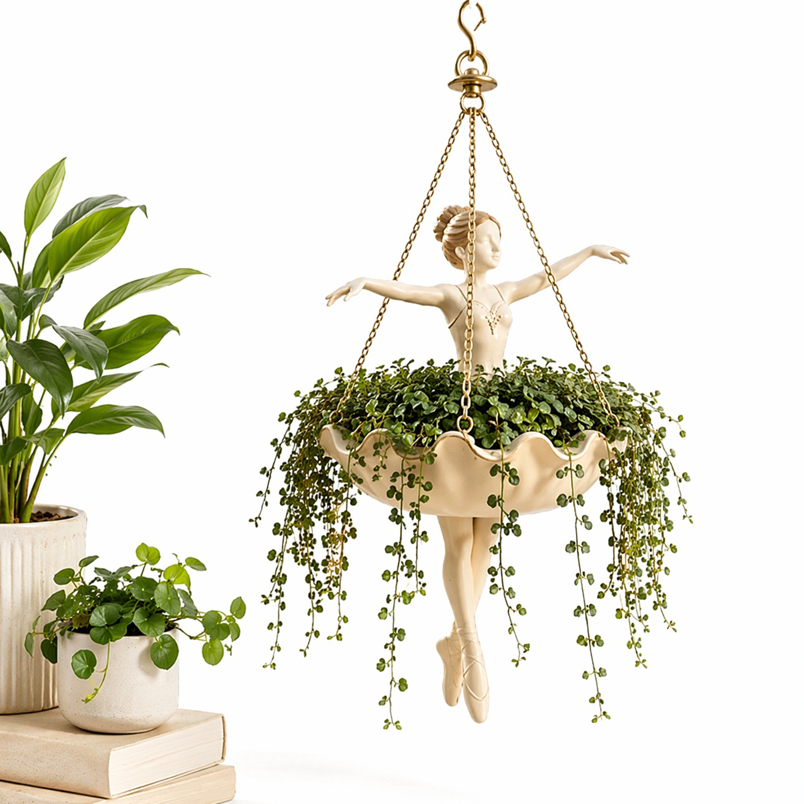 Cute Resin Hangable Planter Fa - Spider Plant Hanging 评论和价格