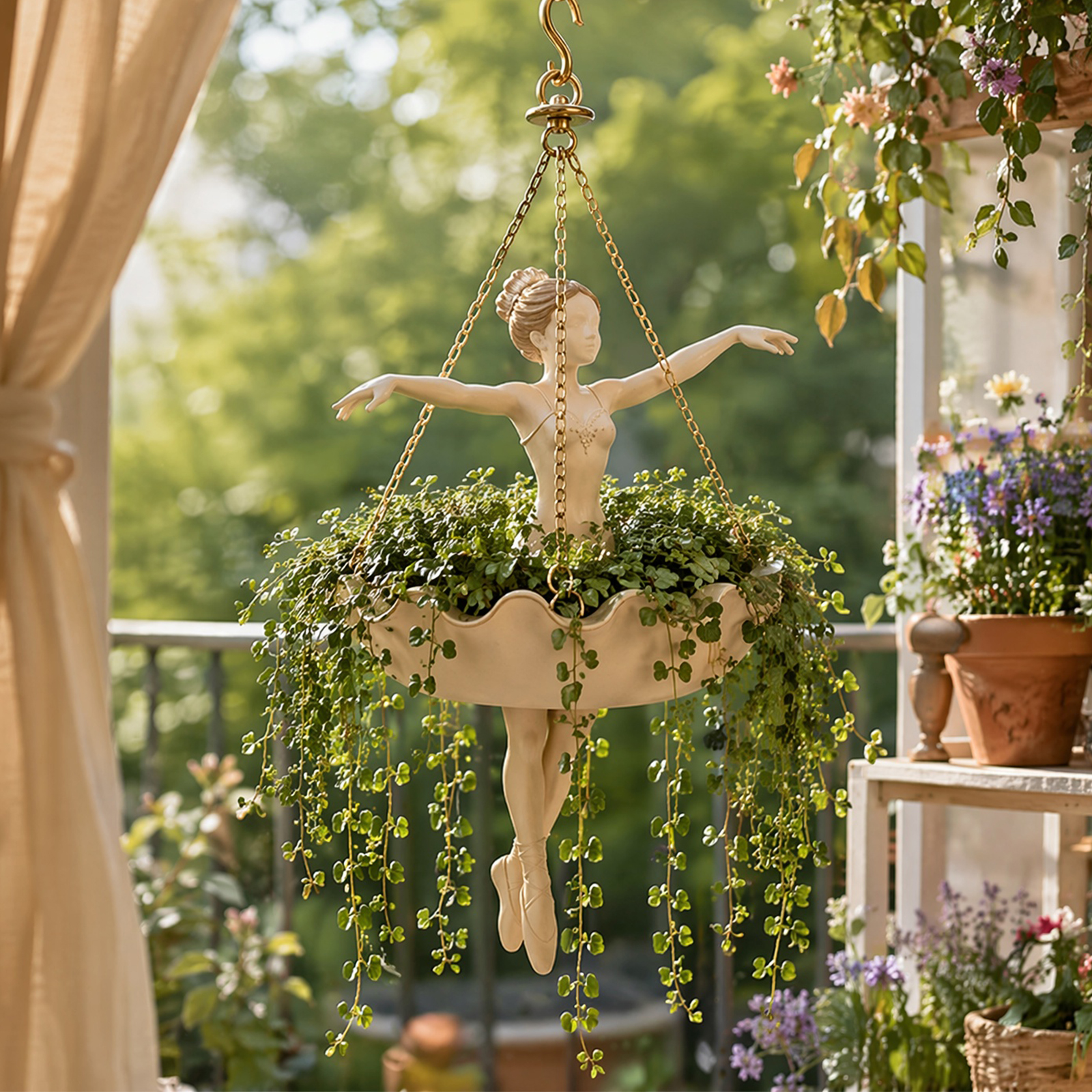 Cute Resin Hangable Planter Fa - Spider Plant Hanging 评论和价格