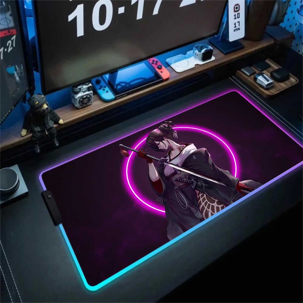 Anime Girl Mousepad Gaming Mou - Tradescantia Purple 评论和价格