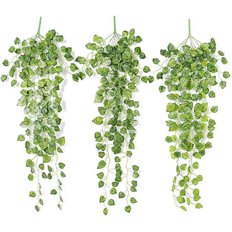 Artificial Basket Rattan Hangi - Pilea Peperomioides 评论和价格