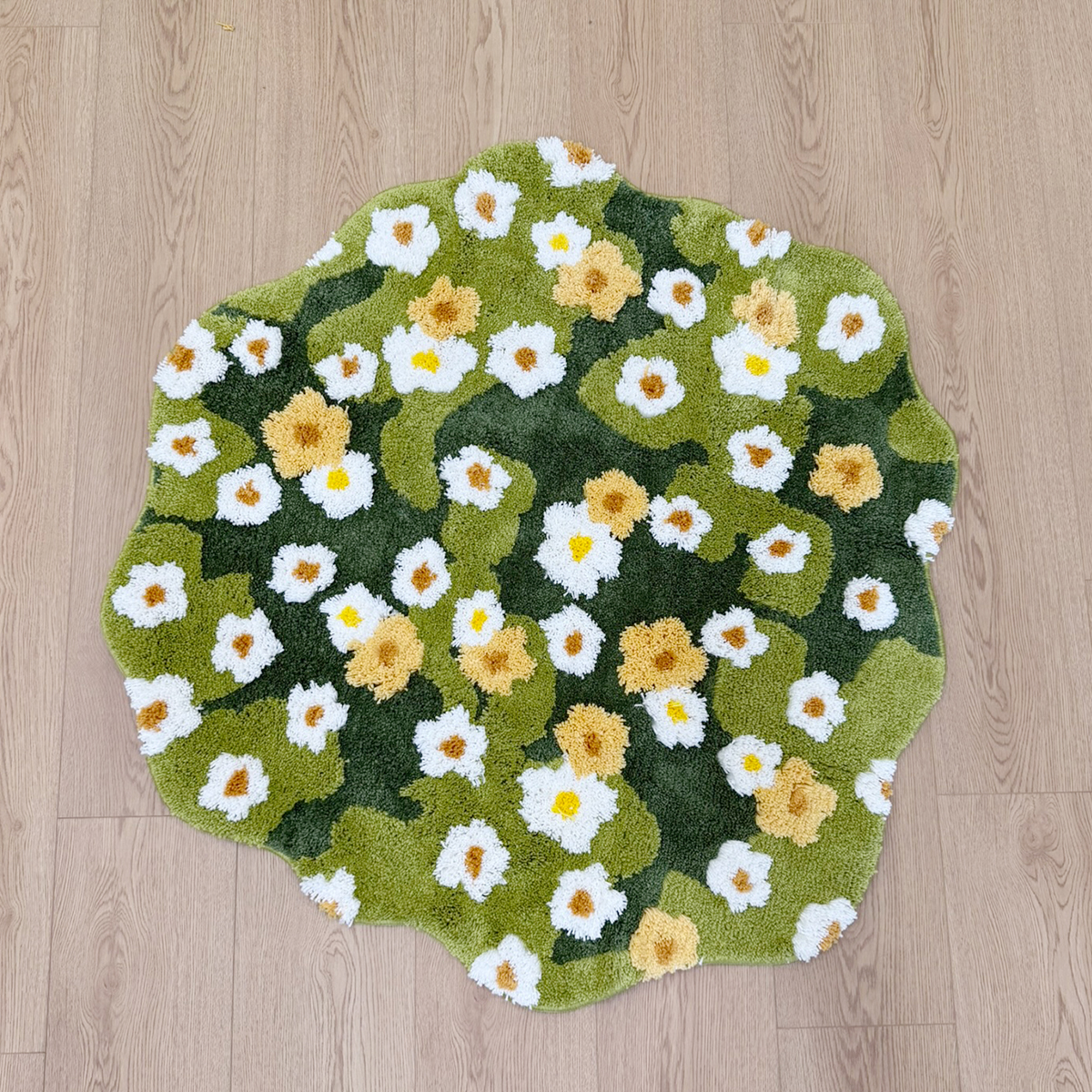 Green Meadow Daisy Tufted Rug, - Maranta Prayer Plant 评论和价格