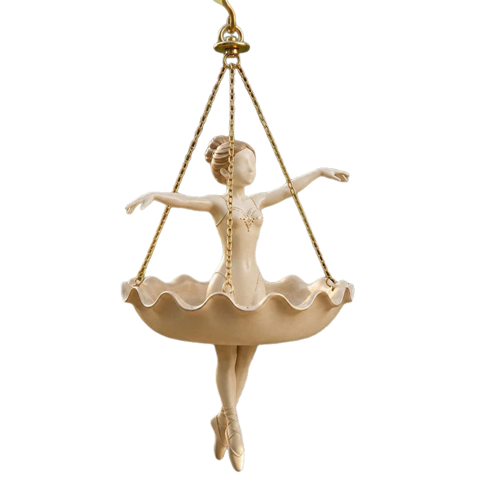 Ballet Dancer Resin Flower Hol - Spider Plant Hanging 评论和价格