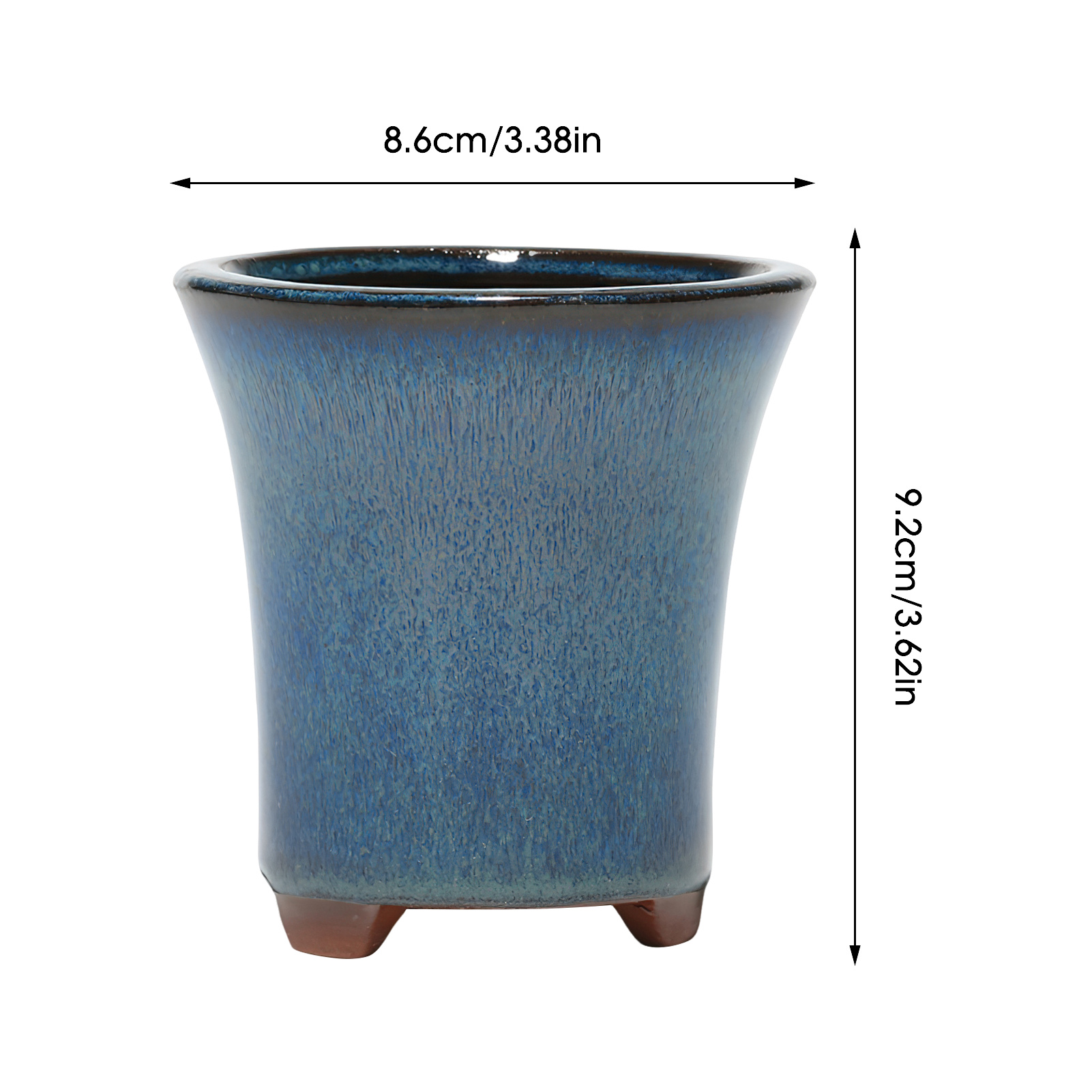 Ceramic Flower Pots with Drain - Pilea Peperomioides 评论和价格