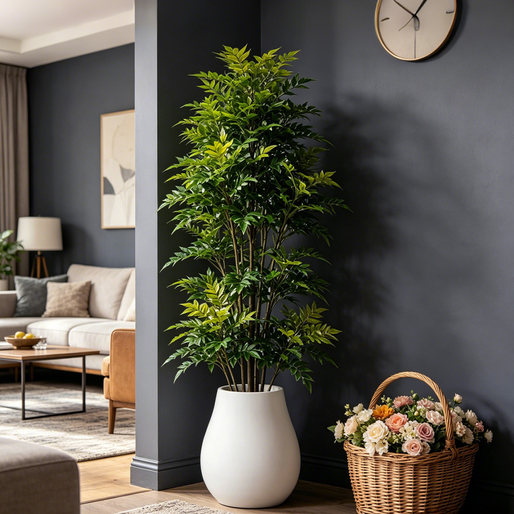 73-135cm Large Fake Nandina Pl - Ficus Lyrata Tree 评论和价格