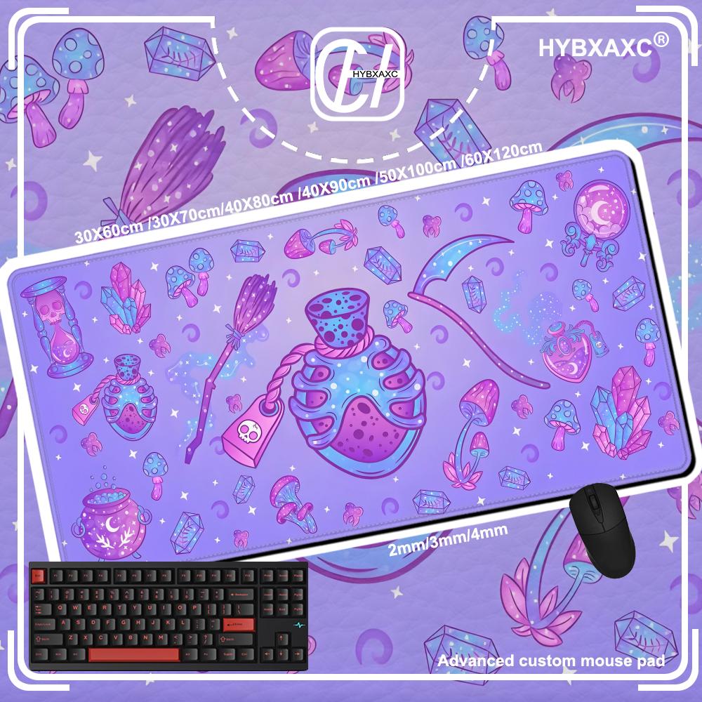 Cute Kawaii Goth Mouse Pad XL  - Tradescantia Purple 评论和价格