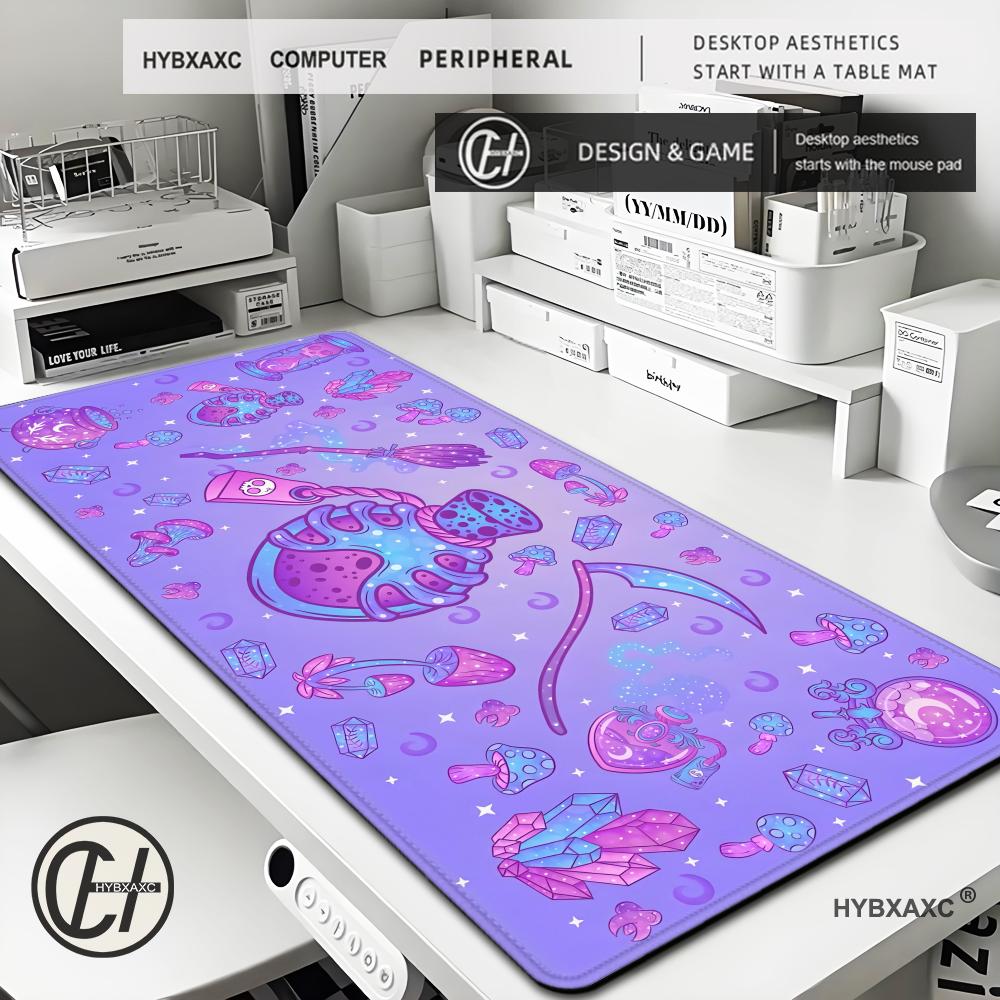 Cute Kawaii Goth Mouse Pad XL  - Tradescantia Purple 评论和价格