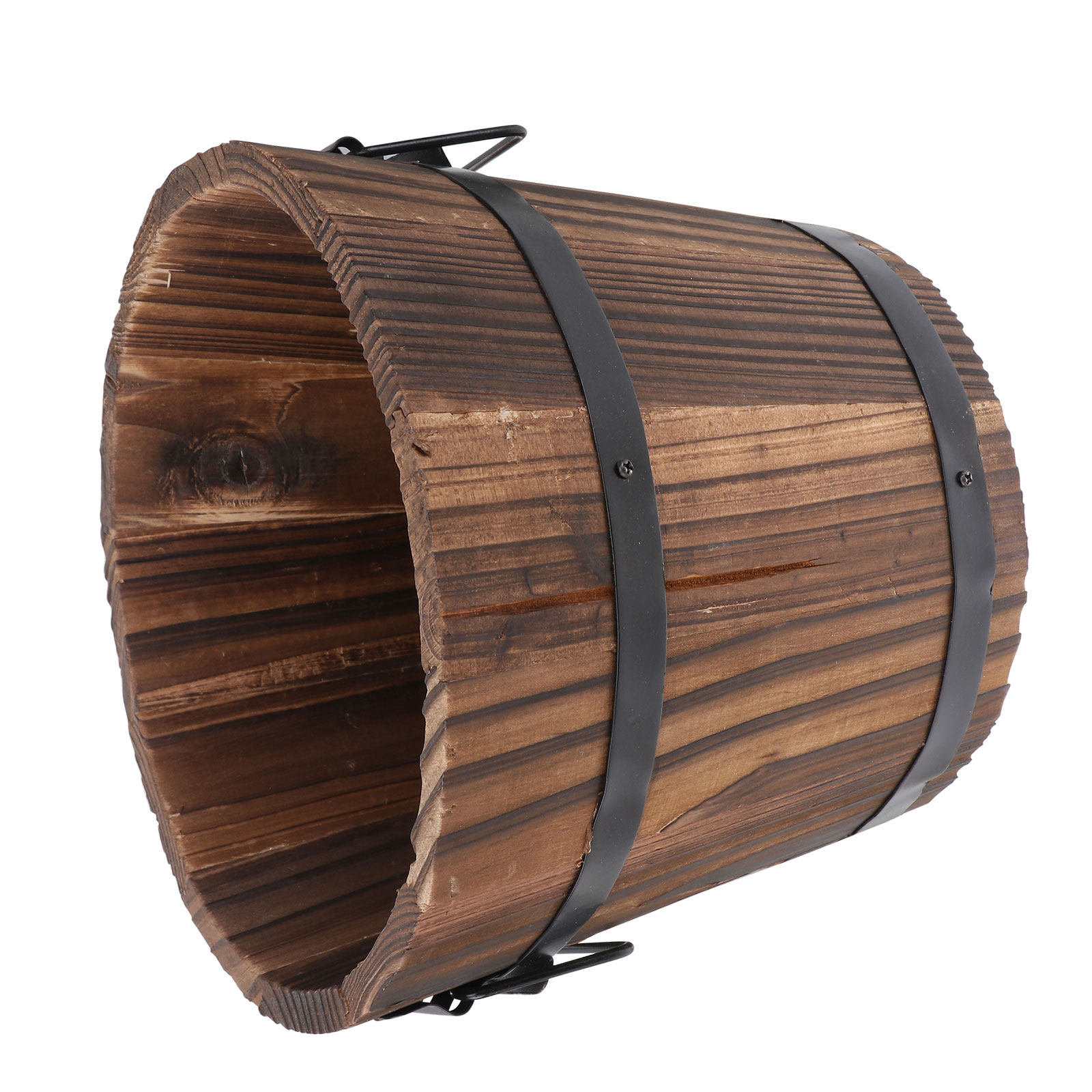 Wooden Round Barrel Planter La - Aloe Vera Pot 评论和价格