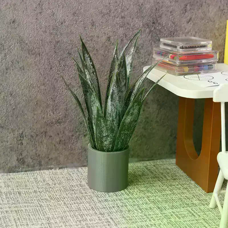 Dollhouse Decor Mini Aloe Vera - Aloe Vera Pot 评论和价格