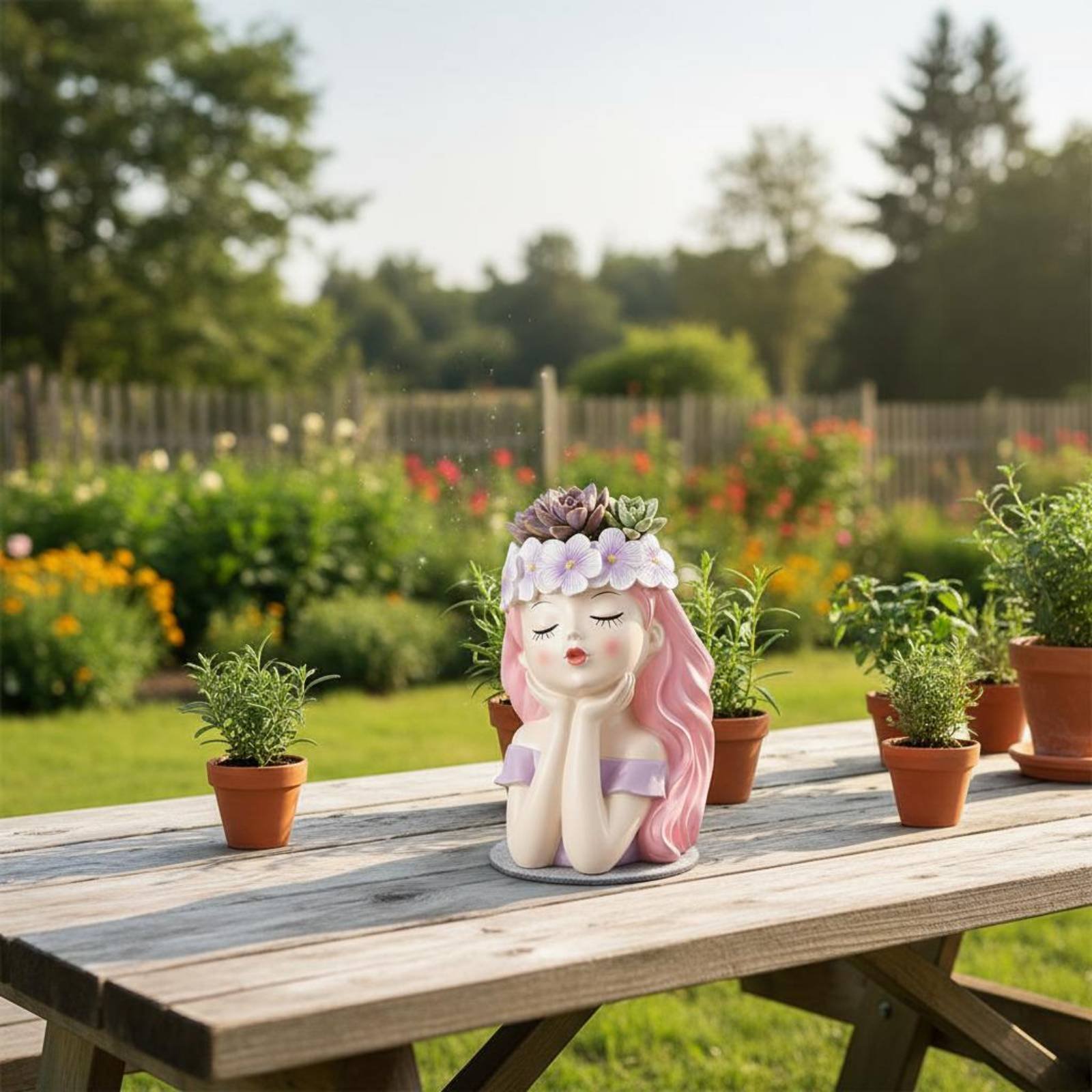 Fairy Plant Pot Creative Desig - Echeveria Succulent 评论和价格