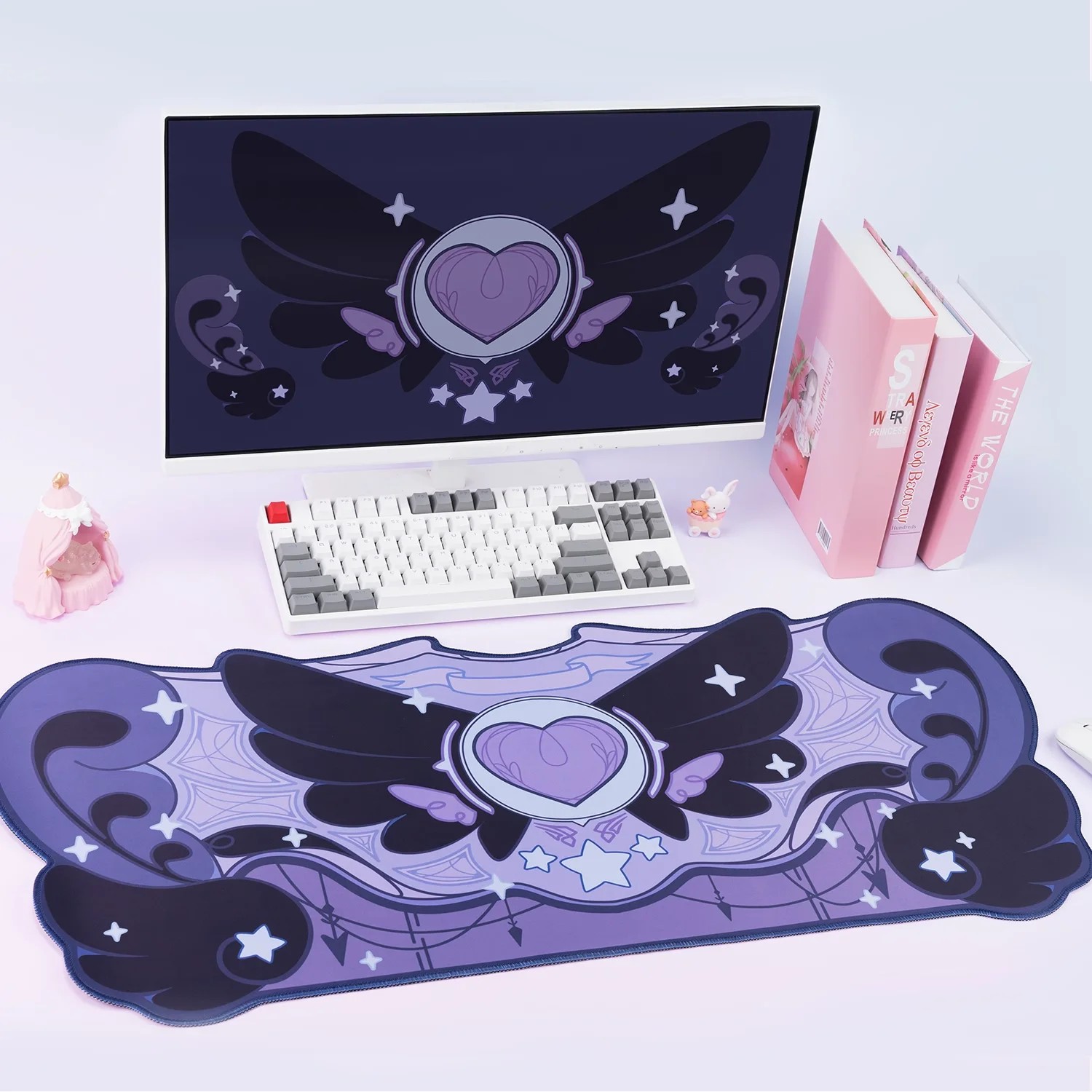 VIKAMA Mouse Pad Desk Mat Irre - Tradescantia Purple 评论和价格
