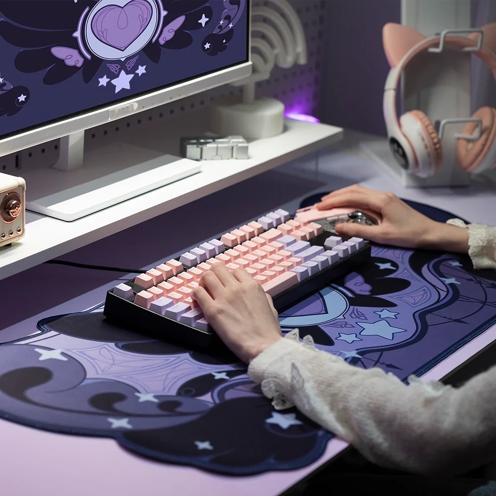 VIKAMA Mouse Pad Desk Mat Irre - Tradescantia Purple 评论和价格